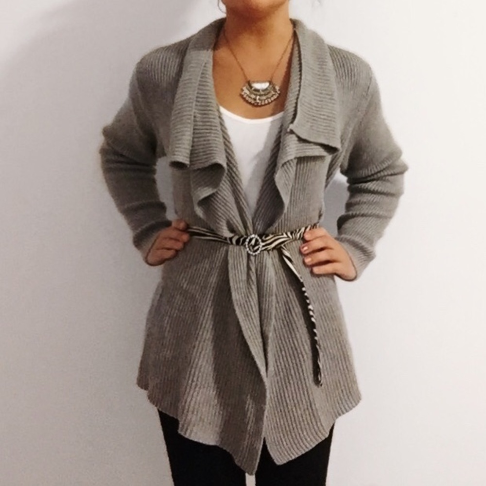 Banana Republic Grey Knit Cardigan